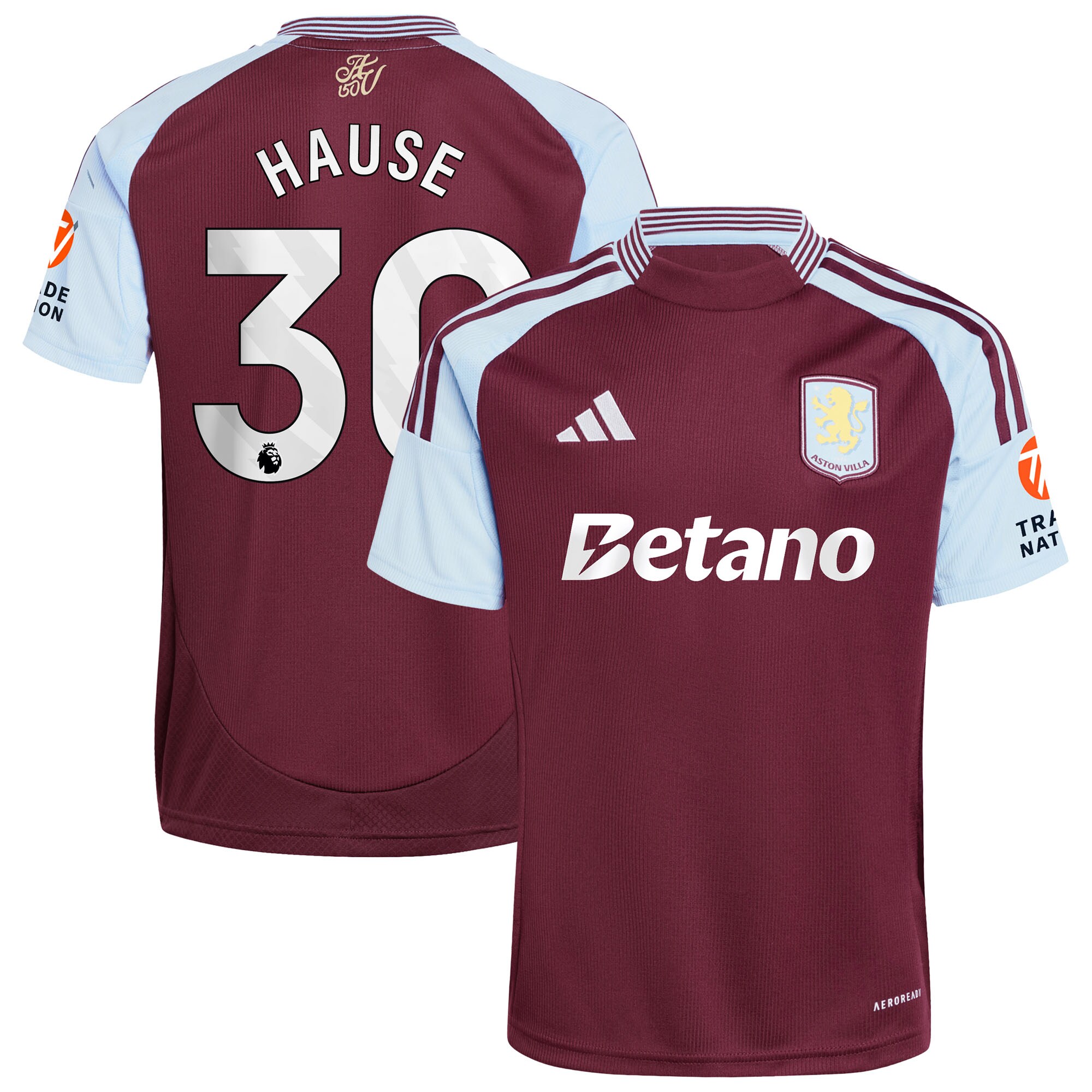 aston villa adidas home shirt 2024-25 with hause 30 printing Collection | Official Aston Villa Jerseys