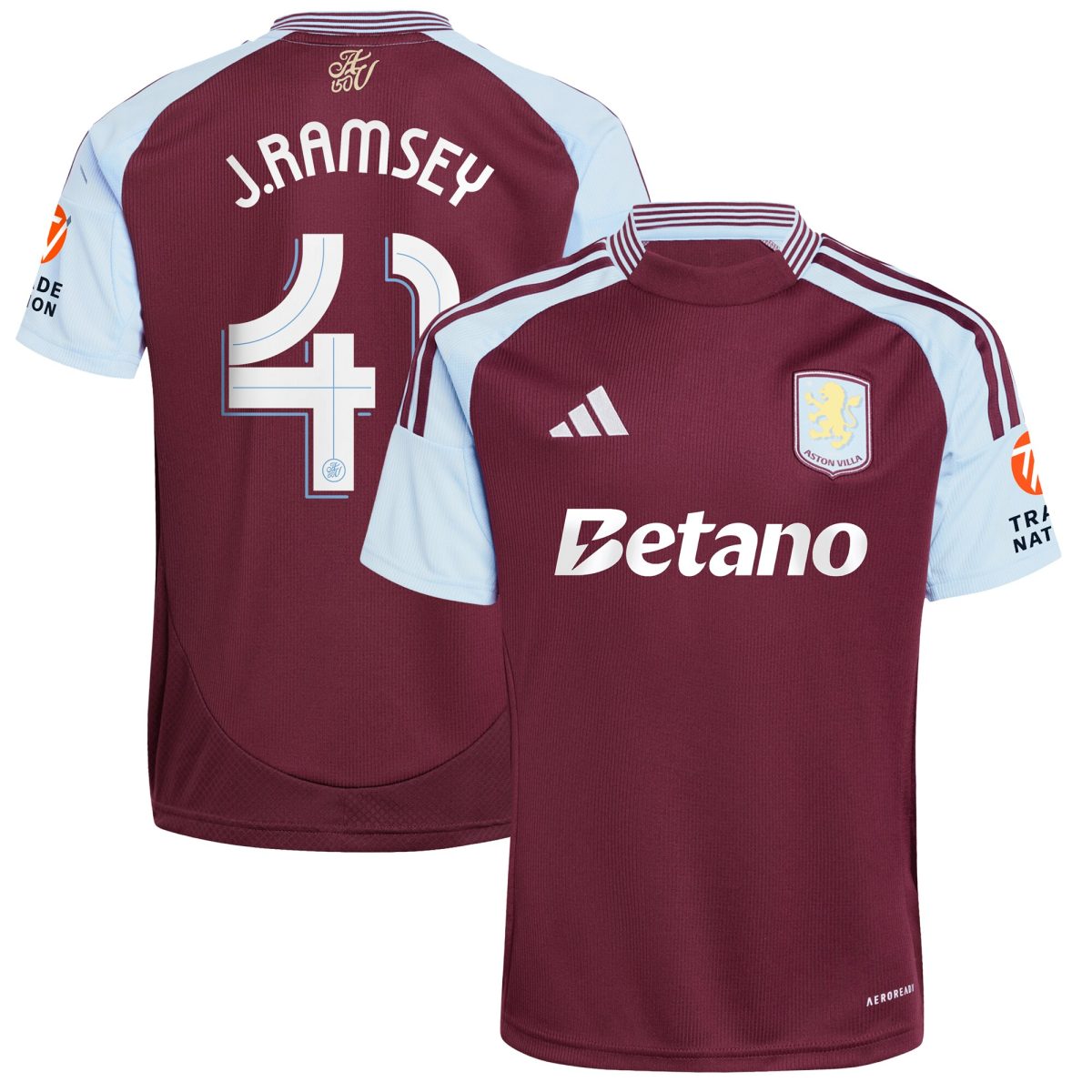 aston villa adidas home shirt 2024-25 with j. ramsey 41 cup printing Collection | Official Aston Villa Jerseys