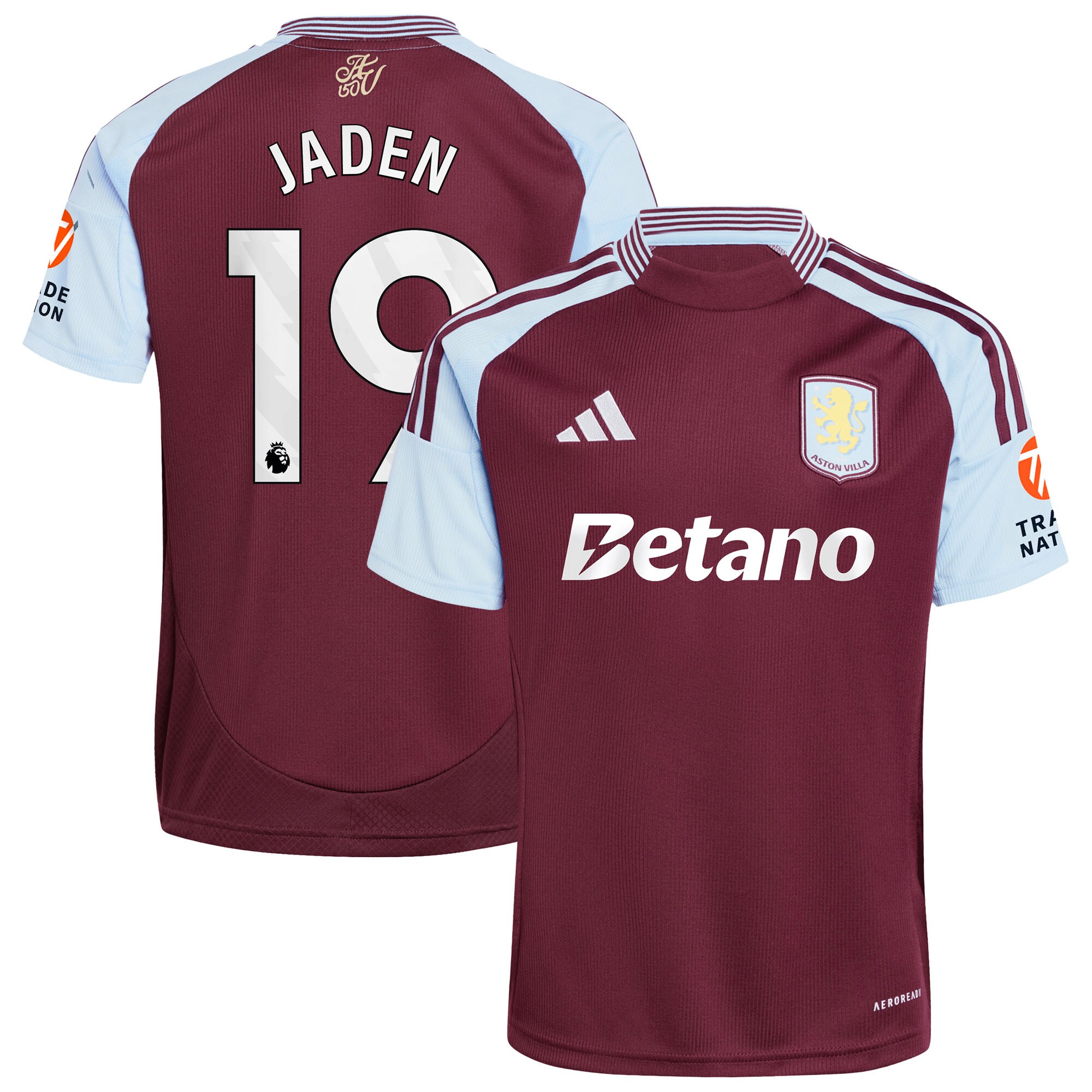 aston villa adidas home shirt 2024-25 with jaden 19 printing Collection | Official Aston Villa Jerseys