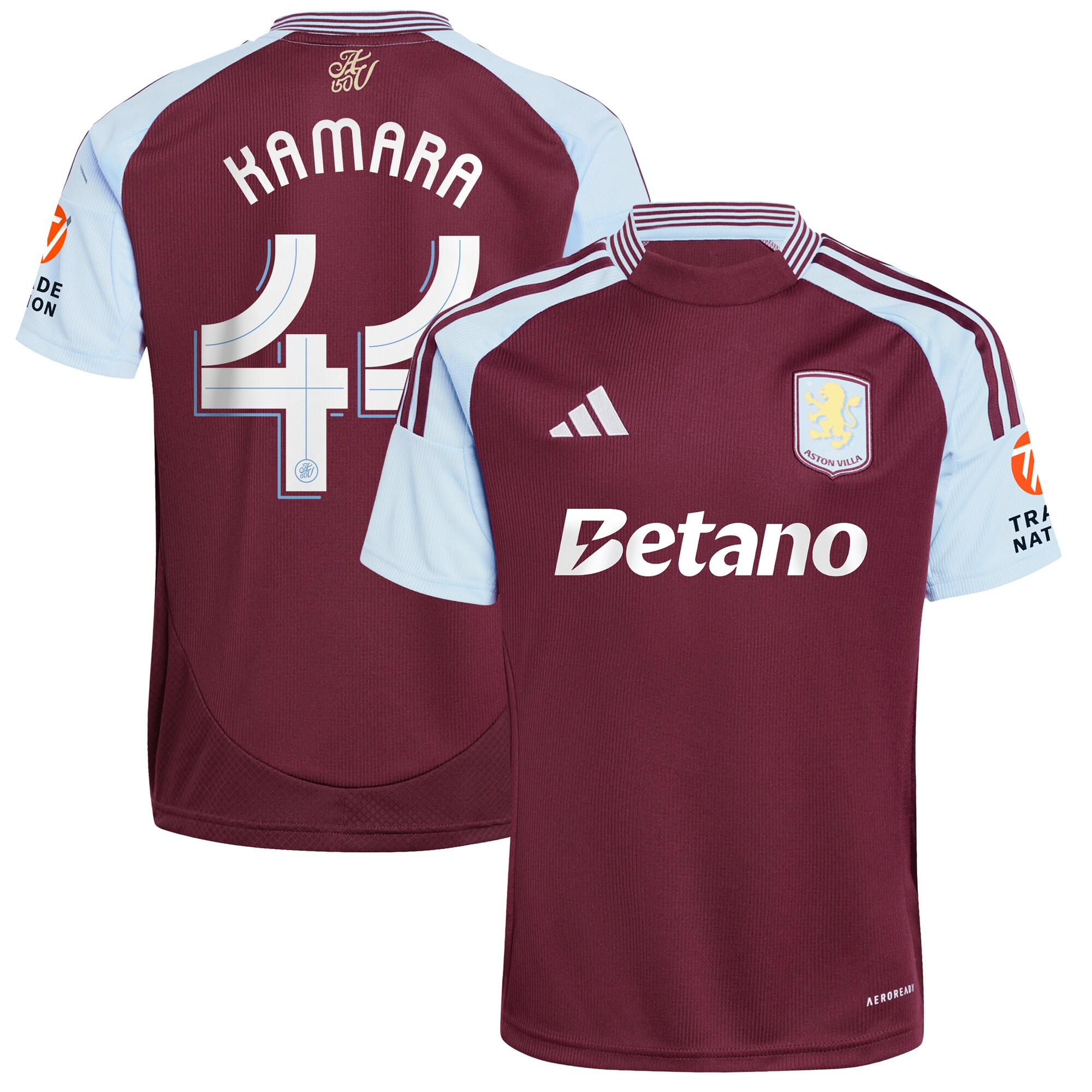 aston villa adidas home shirt 2024-25 with kamara 44 cup printing Collection | Official Aston Villa Jerseys