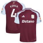 aston villa adidas home shirt 2024-25 with konsa 4 printing Collection | Official Aston Villa Jerseys