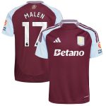 aston villa adidas home shirt 2024-25 with malen 17 printing Collection | Official Aston Villa Jerseys