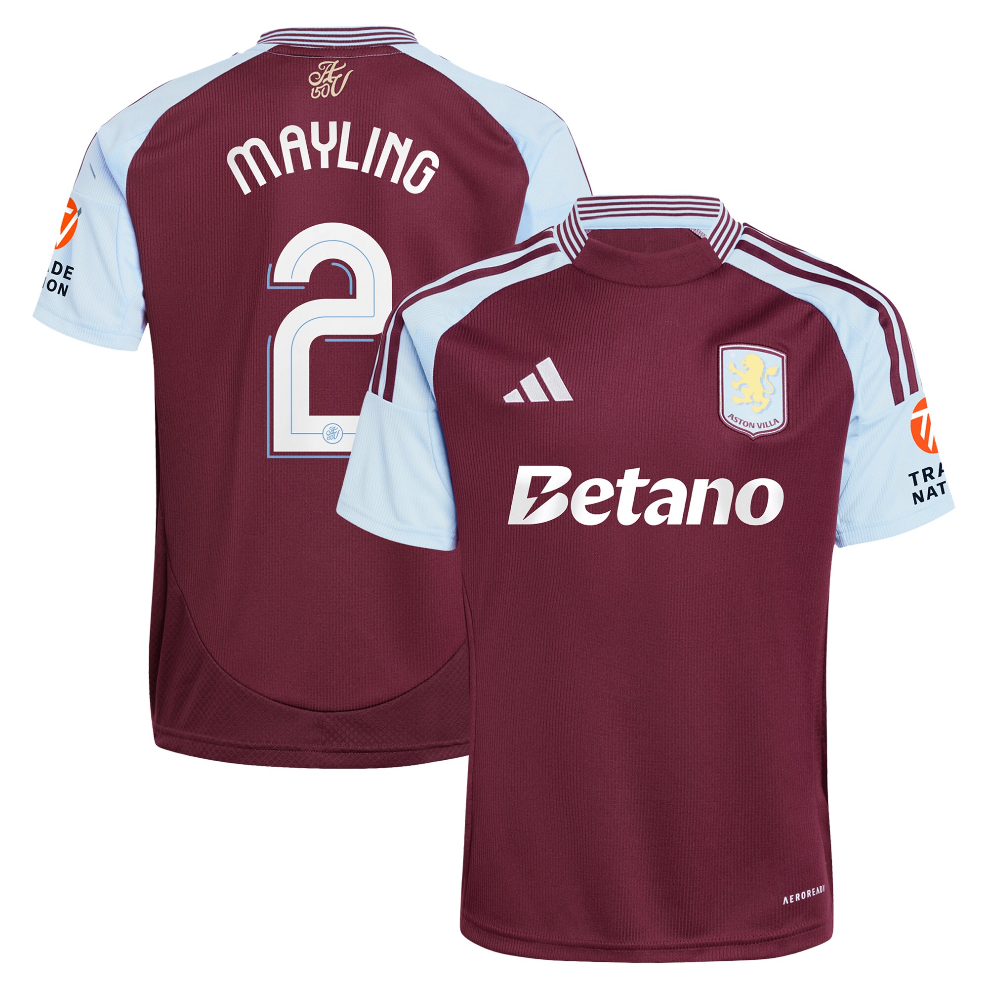 aston villa adidas home shirt 2024-25 with mayling 2 cup printing Collection | Official Aston Villa Jerseys