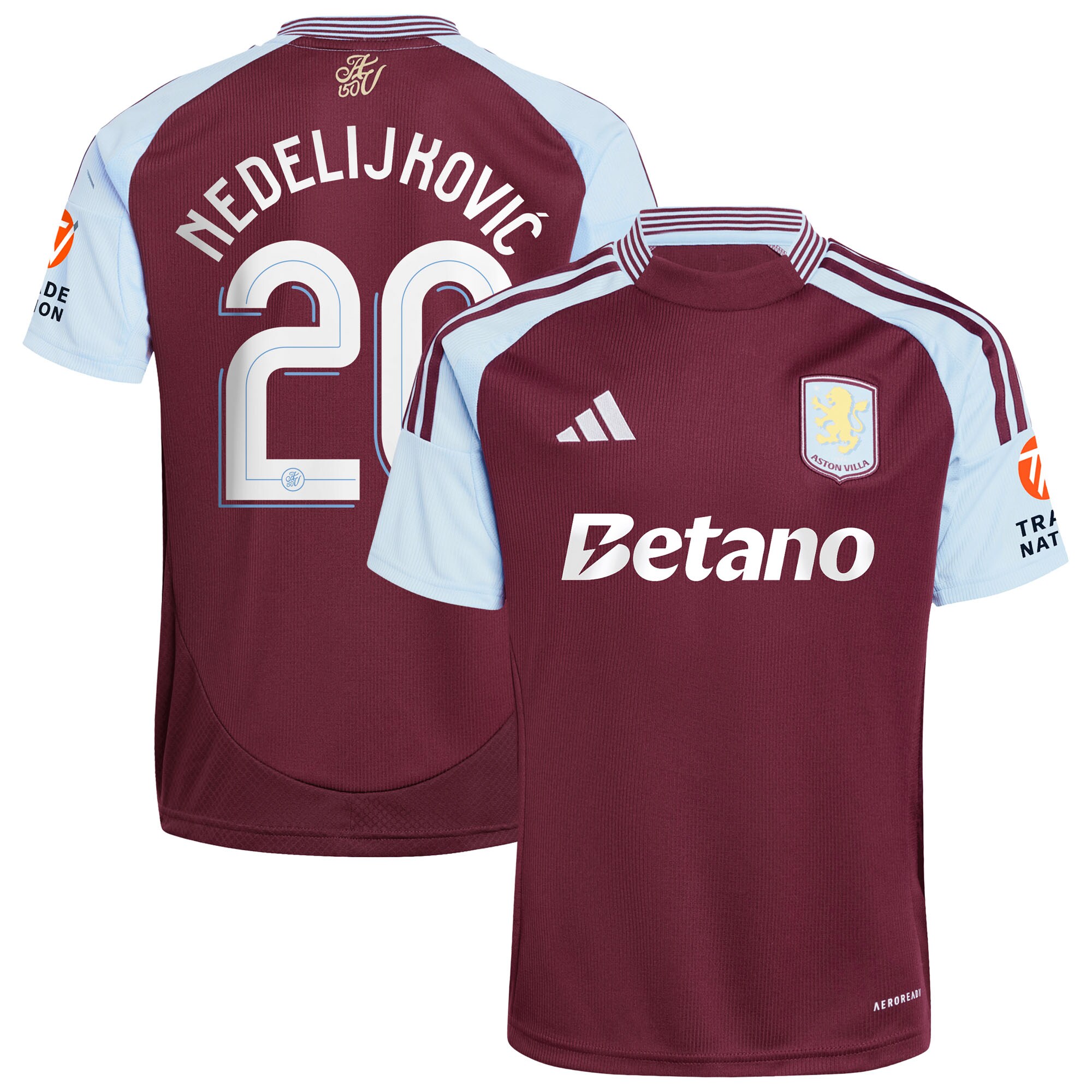 aston villa adidas home shirt 2024-25 with nedeljković 20 cup printing Collection | Official Aston Villa Jerseys
