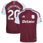 aston villa adidas home shirt 2024-25 with nedeljković 20 printing Collection | Official Aston Villa Jerseys