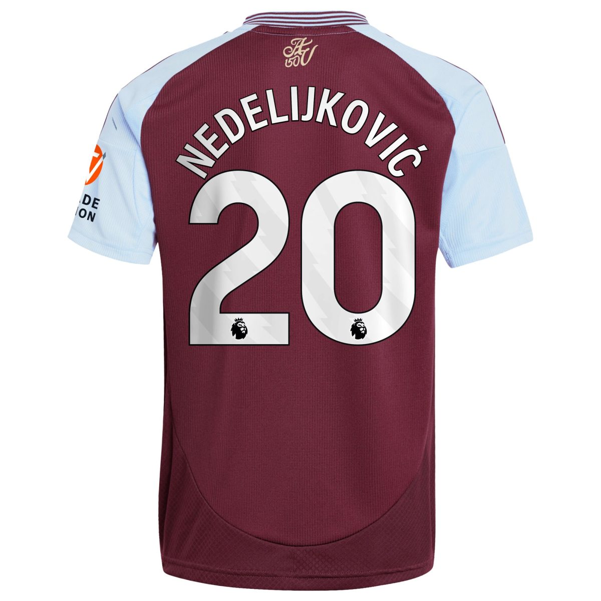 aston villa adidas home shirt 2024-25 with nedeljković 20 printing Collection | Official Aston Villa Jerseys