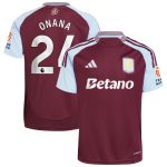 aston villa adidas home shirt 2024-25 with onana 24 printing Collection | Official Aston Villa Jerseys