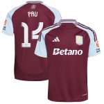 aston villa adidas home shirt 2024-25 with pau 14 cup printing Collection | Official Aston Villa Jerseys