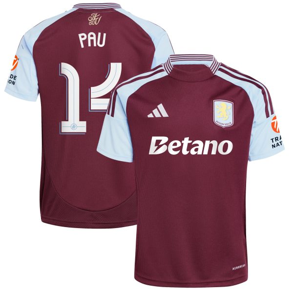 aston villa adidas home shirt 2024-25 with pau 14 cup printing Collection | Official Aston Villa Jerseys