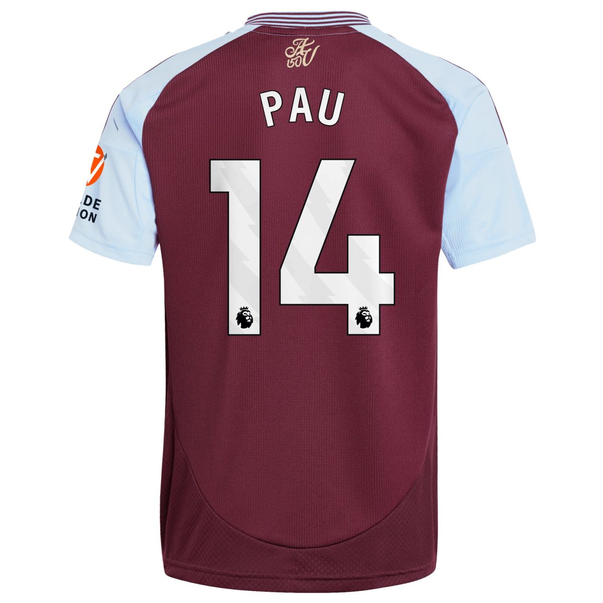 aston villa adidas home shirt 2024-25 with pau 14 printing Collection | Official Aston Villa Jerseys