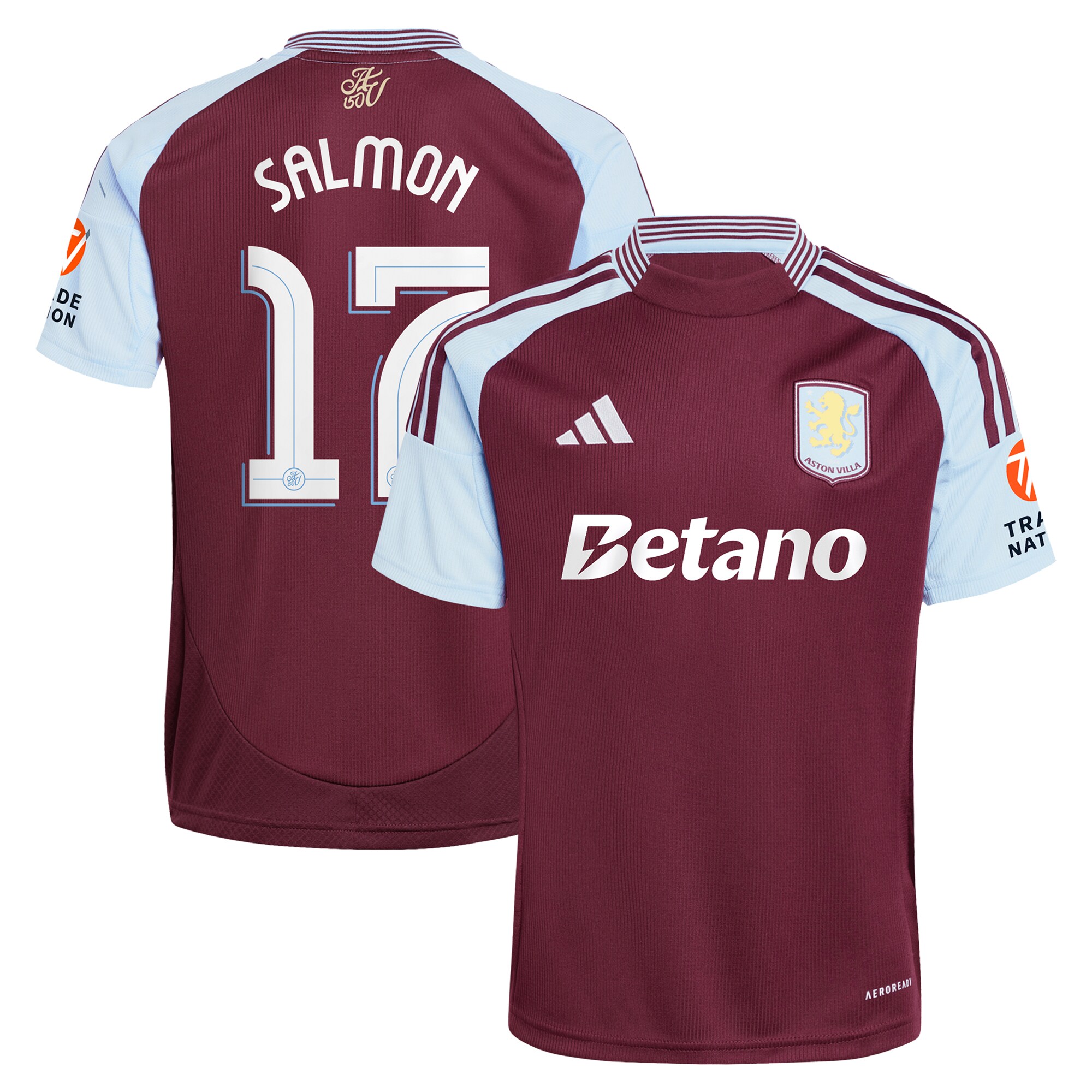 aston villa adidas home shirt 2024-25 with salmon 17 cup printing Collection | Official Aston Villa Jerseys