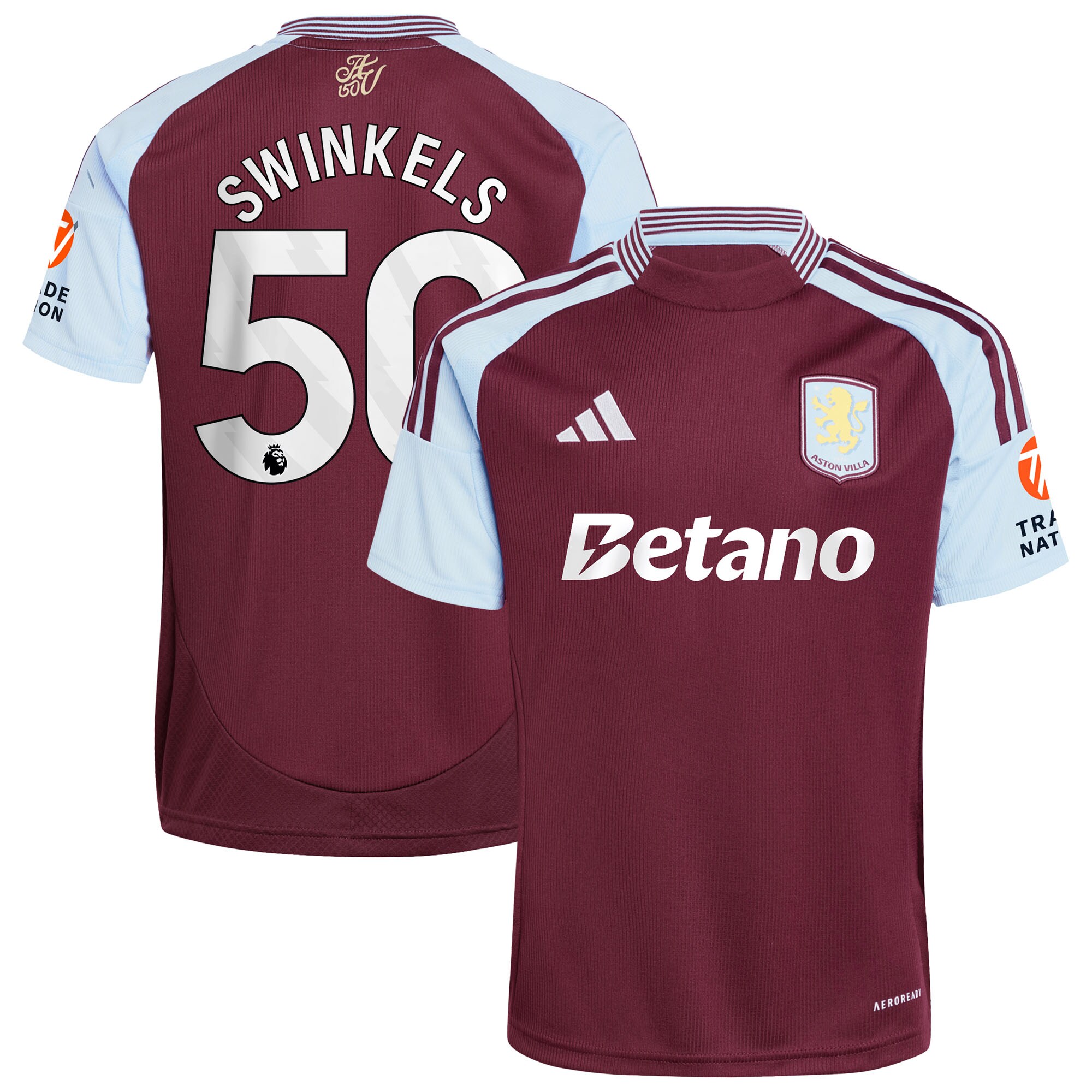 aston villa adidas home shirt 2024-25 with swinkels 50 printing Collection | Official Aston Villa Jerseys