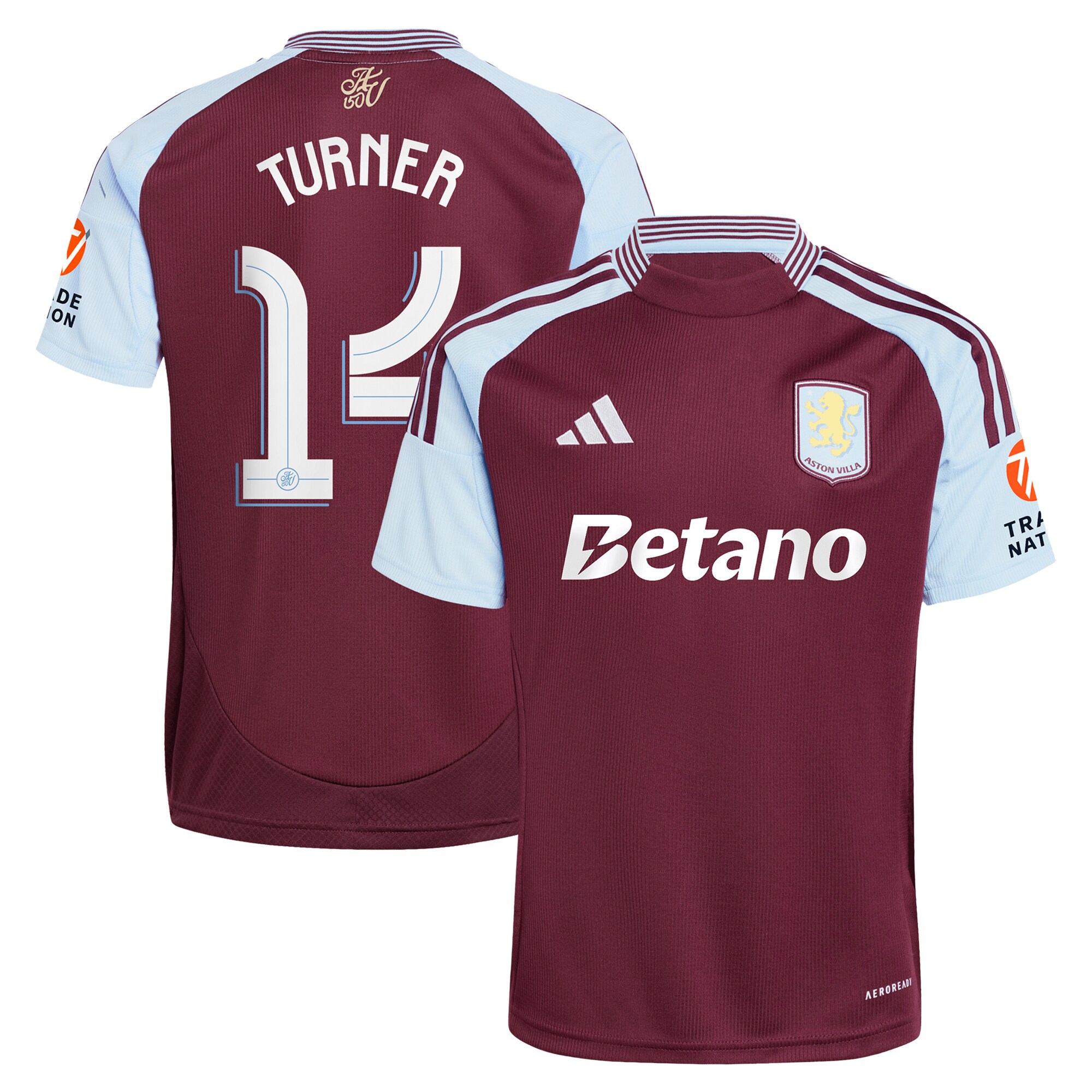 aston villa adidas home shirt 2024-25 with turner 14 cup printing Collection | Official Aston Villa Jerseys