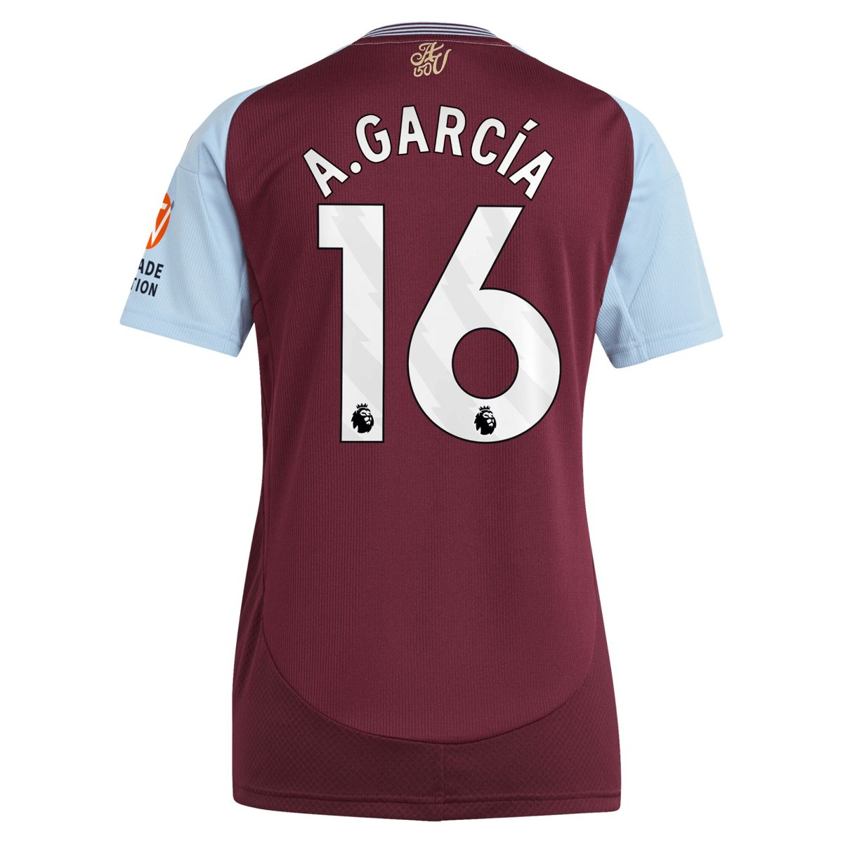 aston villa adidas home shirt 2024-25 – womens with a.garcía 16 printing Collection | Official Aston Villa Jerseys