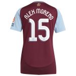 aston villa adidas home shirt 2024-25 – womens with alex moreno 15 cup printing Collection | Official Aston Villa Jerseys