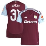 aston villa adidas home shirt 2024-25 – womens with bailey 31 cup printing Collection | Official Aston Villa Jerseys