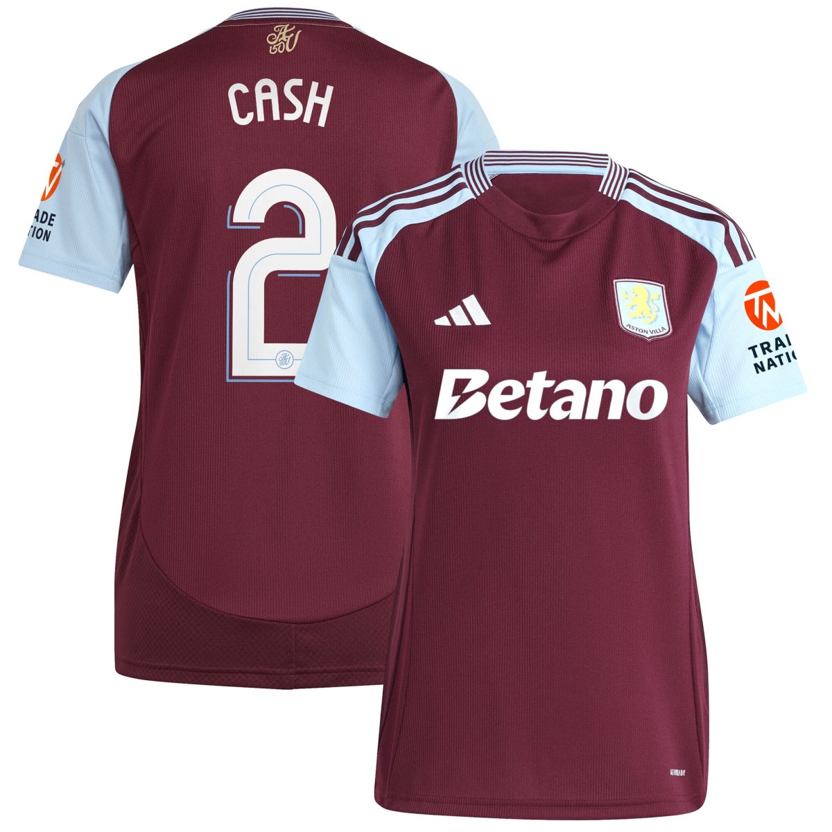 aston villa adidas home shirt 2024-25 – womens with cash 2 cup printing Collection | Official Aston Villa Jerseys