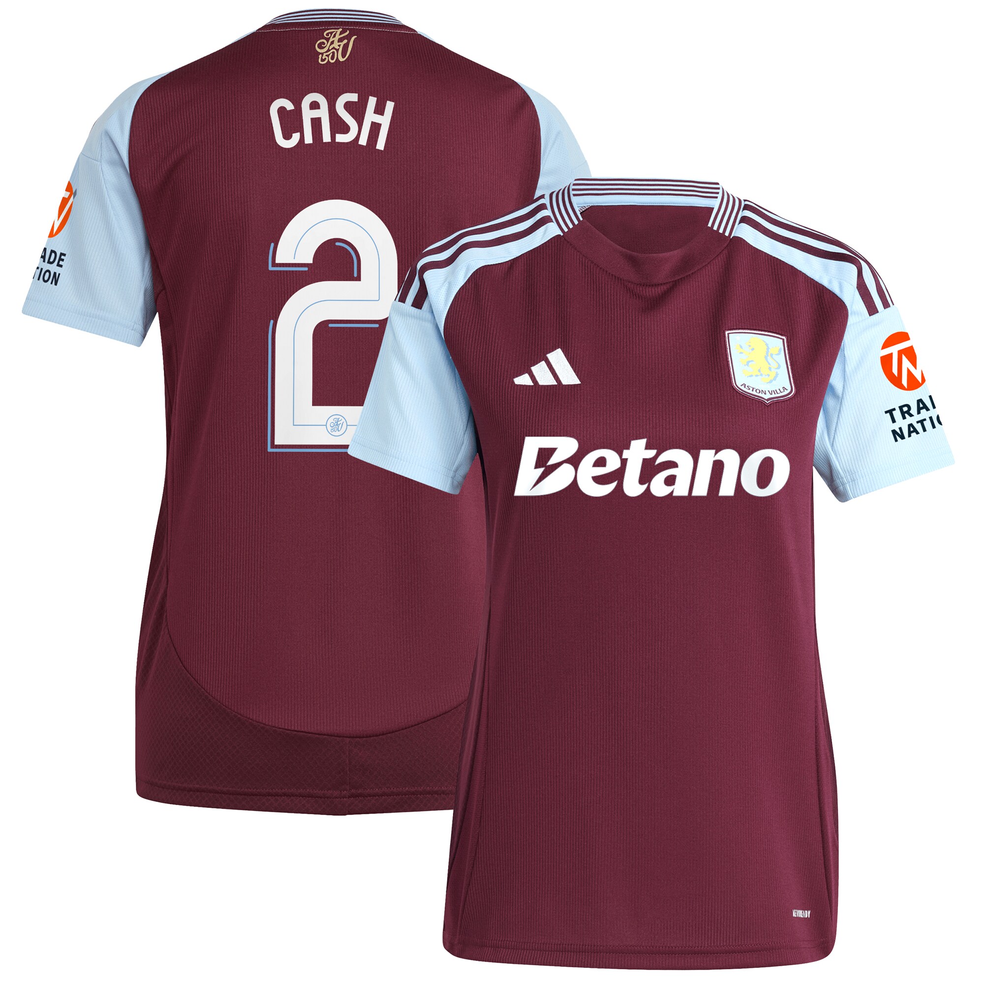 aston villa adidas home shirt 2024-25 – womens with cash 2 cup printing Collection | Official Aston Villa Jerseys