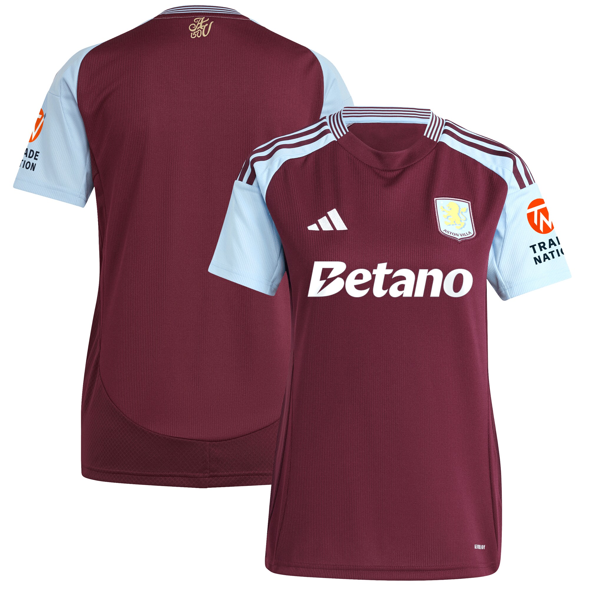 aston villa adidas home shirt 2024-25 – womens with custom printing Collection | Official Aston Villa Jerseys