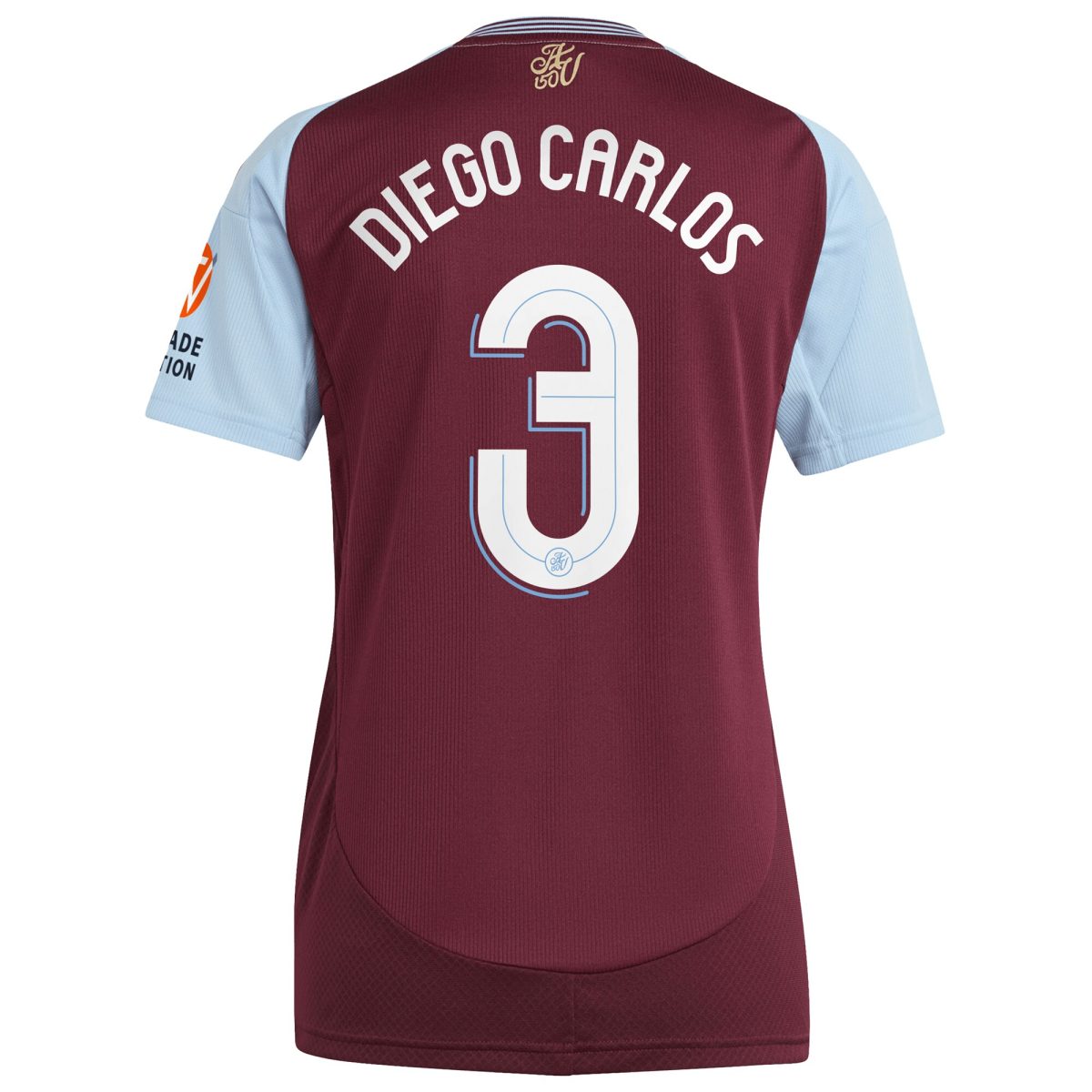aston villa adidas home shirt 2024-25 – womens with diego carlos 3 cup printing Collection | Official Aston Villa Jerseys