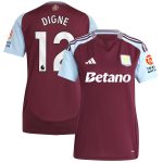 aston villa adidas home shirt 2024-25 – womens with digne 12 printing Collection | Official Aston Villa Jerseys