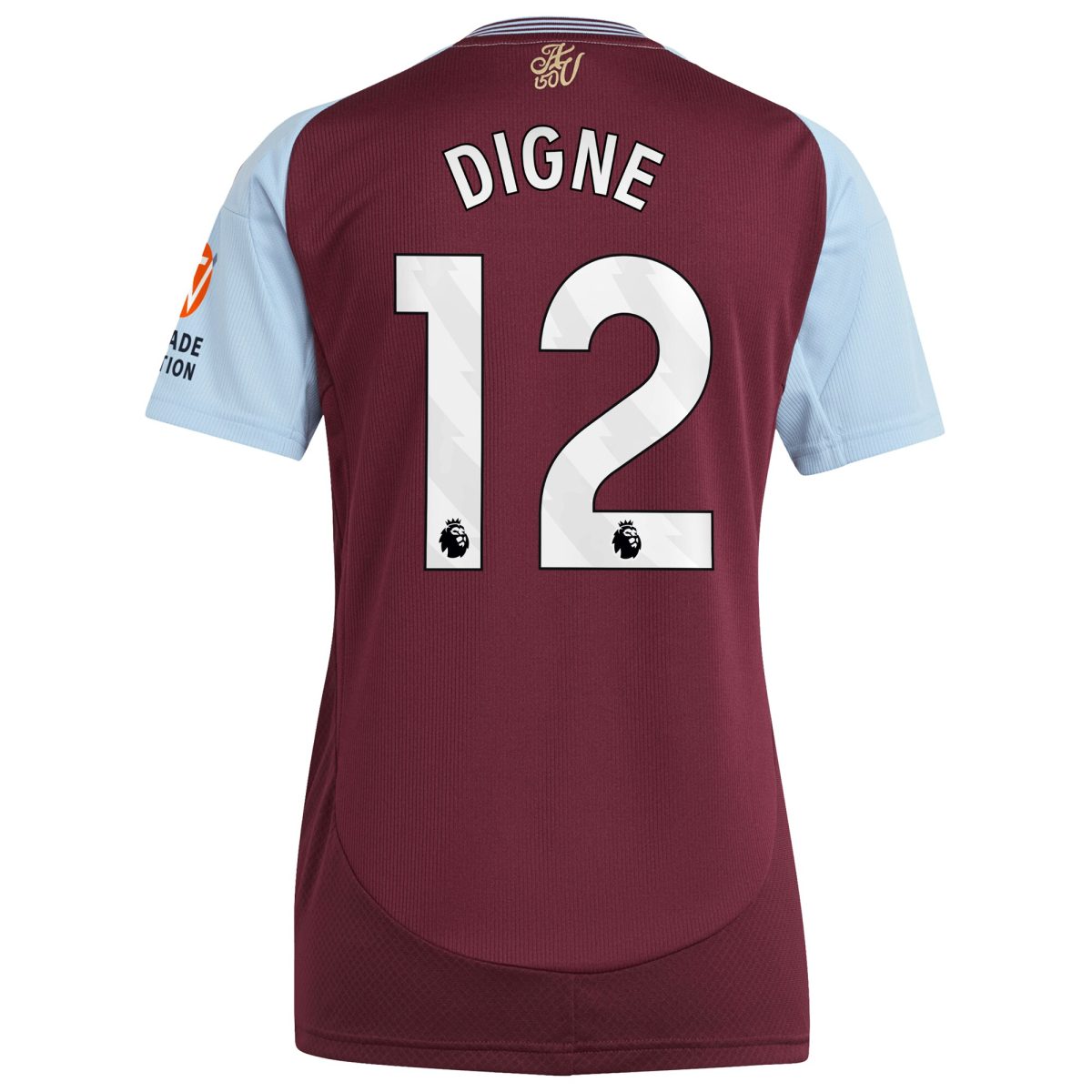 aston villa adidas home shirt 2024-25 – womens with digne 12 printing Collection | Official Aston Villa Jerseys