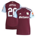 aston villa adidas home shirt 2024-25 – womens with hanson 20 cup printing Collection | Official Aston Villa Jerseys