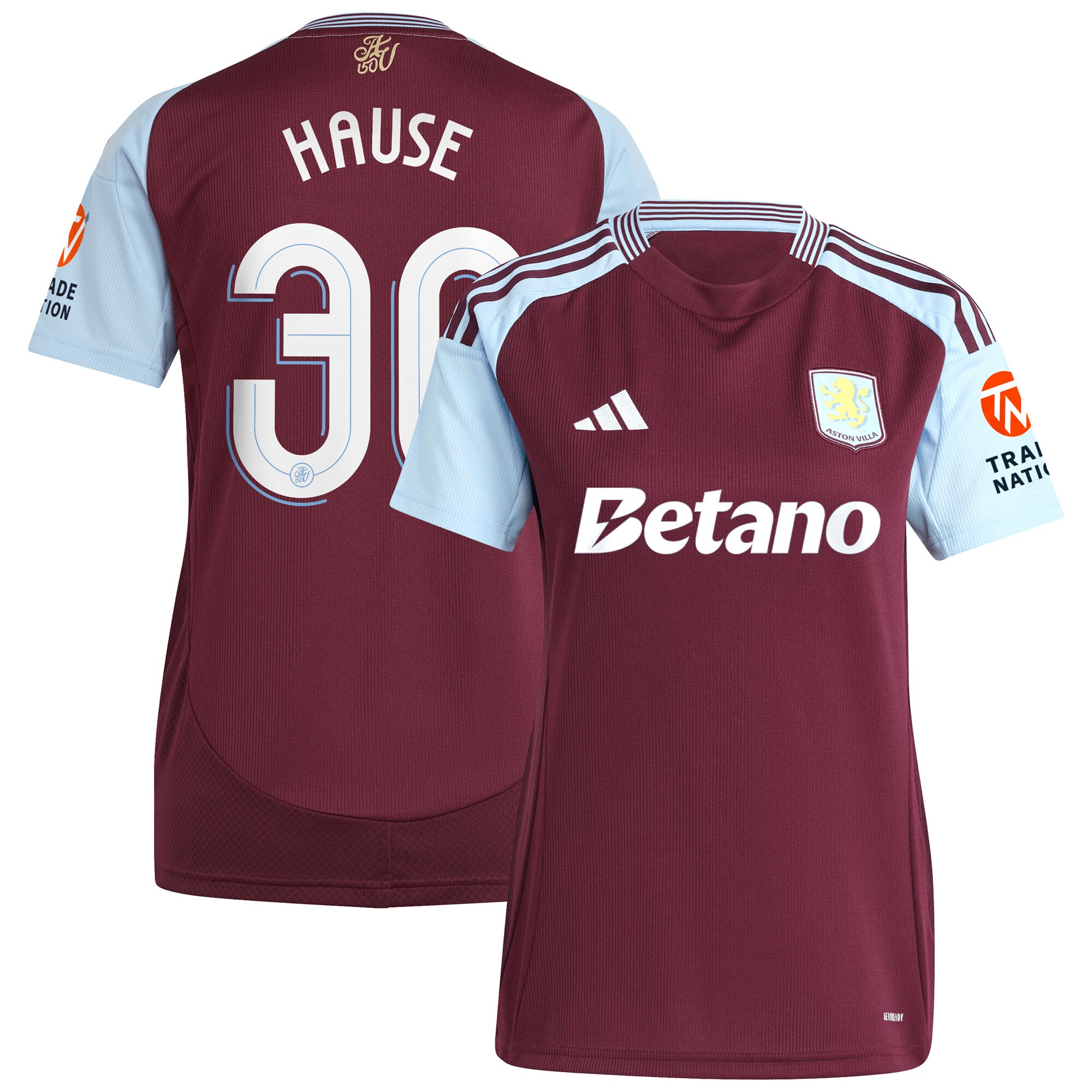 aston villa adidas home shirt 2024-25 – womens with hause 30 cup printing Collection | Official Aston Villa Jerseys