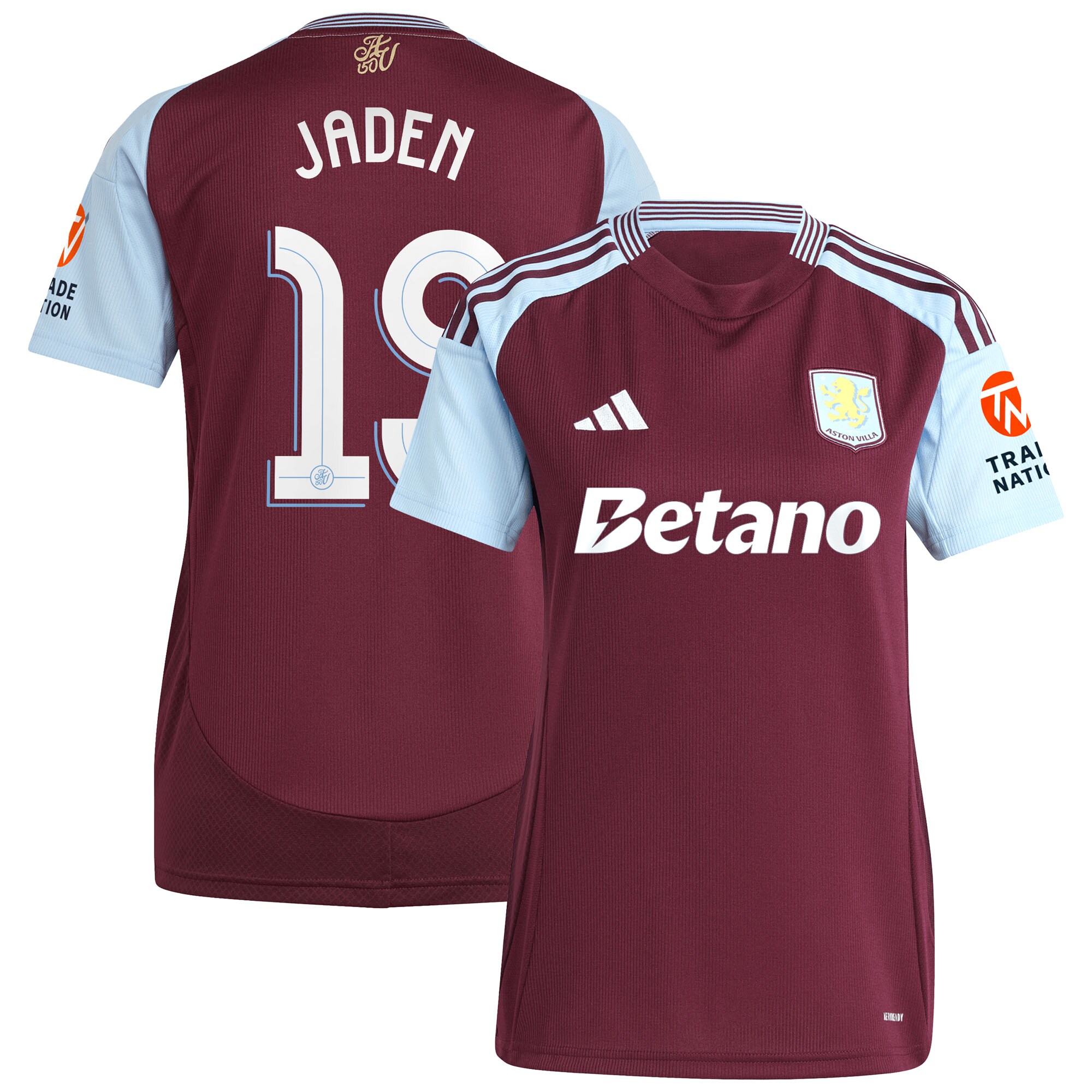 aston villa adidas home shirt 2024-25 – womens with jaden 19 cup printing Collection | Official Aston Villa Jerseys