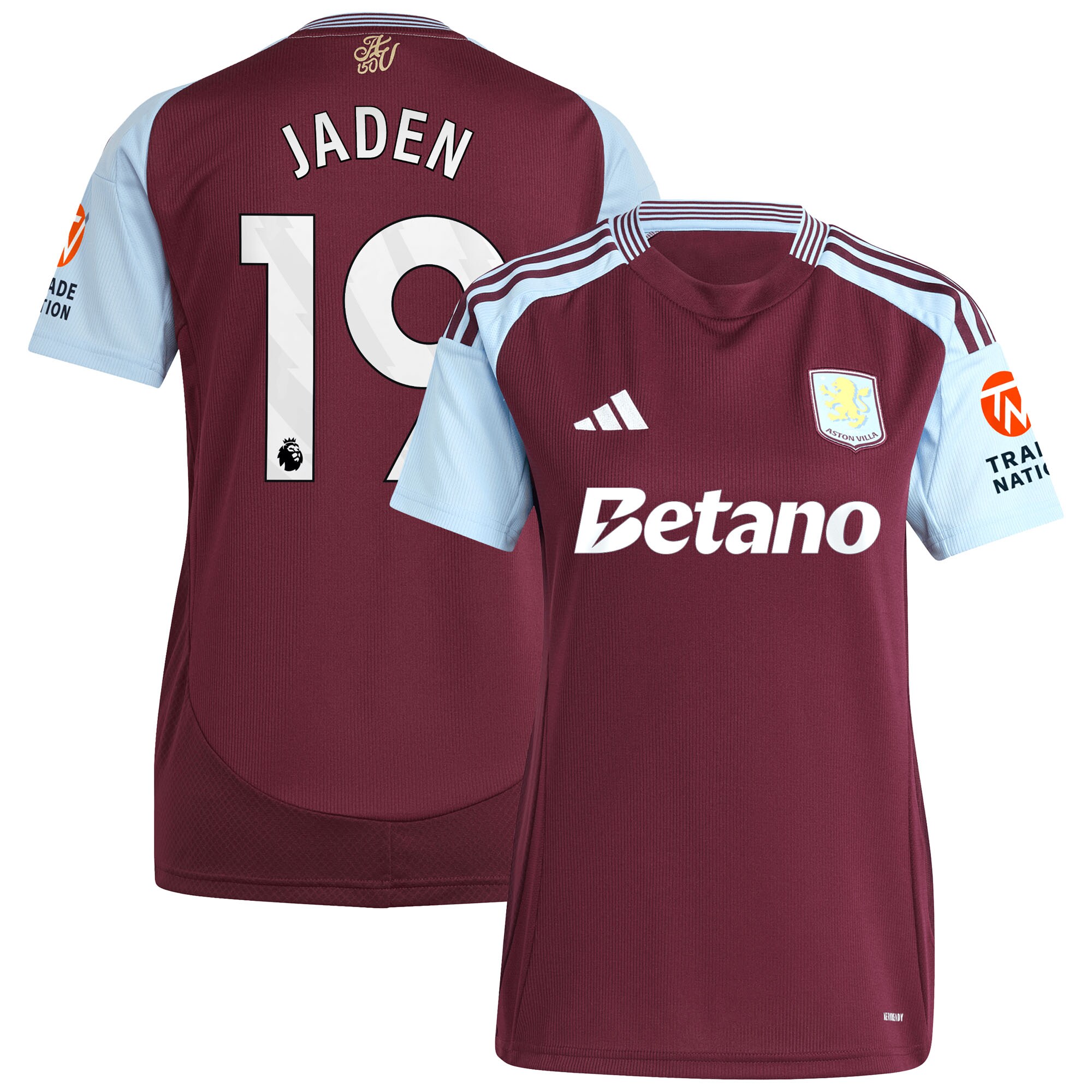 aston villa adidas home shirt 2024-25 – womens with jaden 19 printing Collection | Official Aston Villa Jerseys