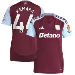 aston villa adidas home shirt 2024-25 – womens with kamara 44 printing Collection | Official Aston Villa Jerseys