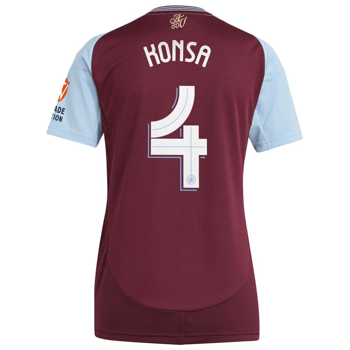 aston villa adidas home shirt 2024-25 – womens with konsa 4 cup printing Collection | Official Aston Villa Jerseys