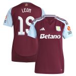 aston villa adidas home shirt 2024-25 – womens with leon 19 cup printing Collection | Official Aston Villa Jerseys