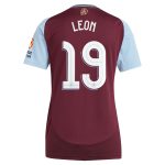 aston villa adidas home shirt 2024-25 – womens with leon 19 cup printing Collection | Official Aston Villa Jerseys