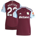 aston villa adidas home shirt 2024-25 – womens with maatsen 22 printing Collection | Official Aston Villa Jerseys