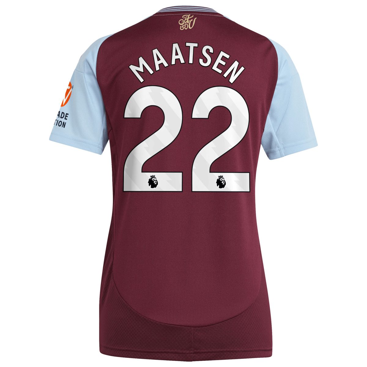 aston villa adidas home shirt 2024-25 – womens with maatsen 22 printing Collection | Official Aston Villa Jerseys