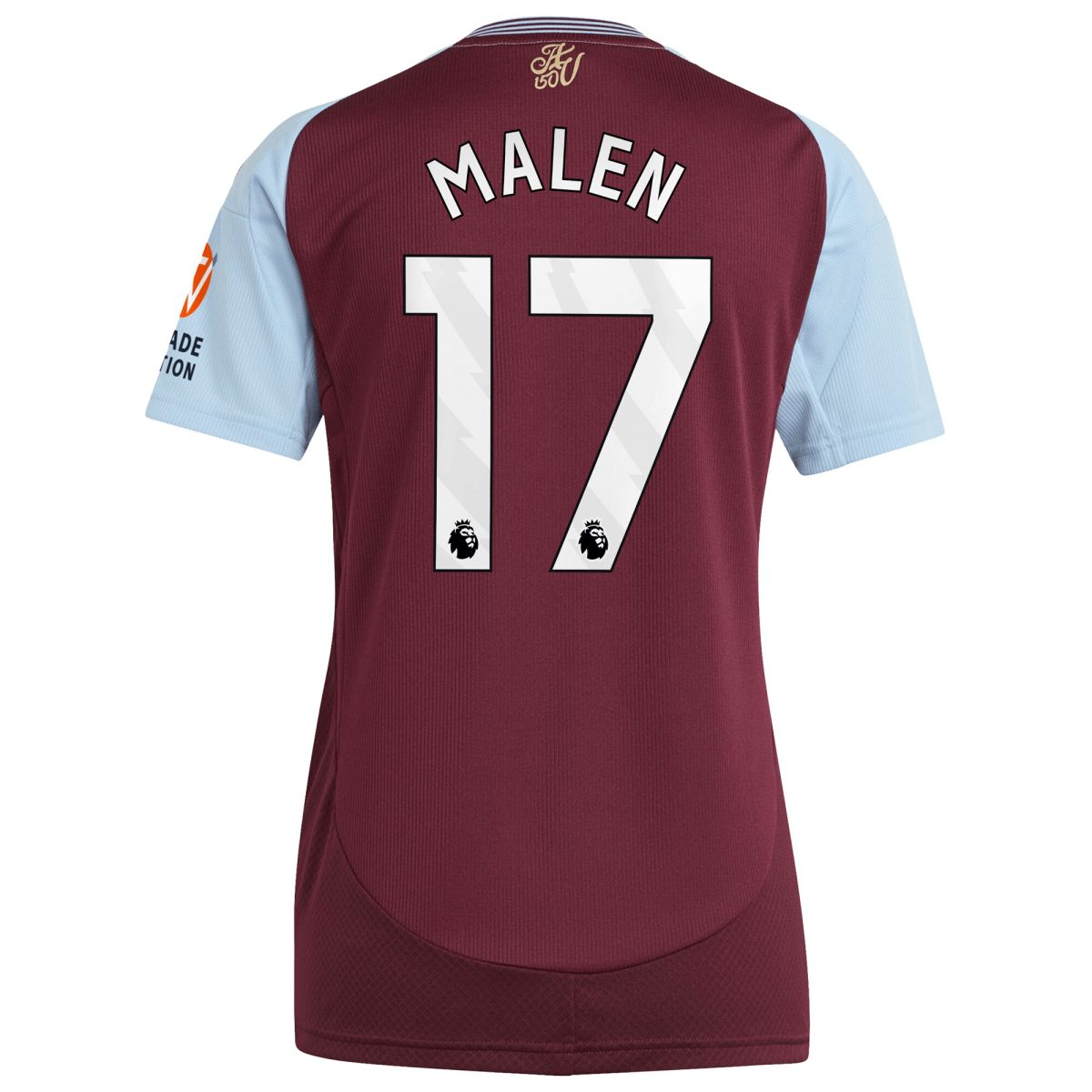 aston villa adidas home shirt 2024-25 – womens with malen 17 printing Collection | Official Aston Villa Jerseys