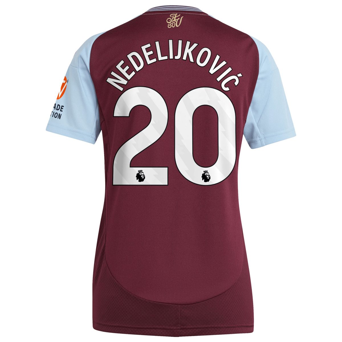 aston villa adidas home shirt 2024-25 – womens with nedeljković 20 printing Collection | Official Aston Villa Jerseys