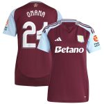 aston villa adidas home shirt 2024-25 – womens with onana 24 cup printing Collection | Official Aston Villa Jerseys