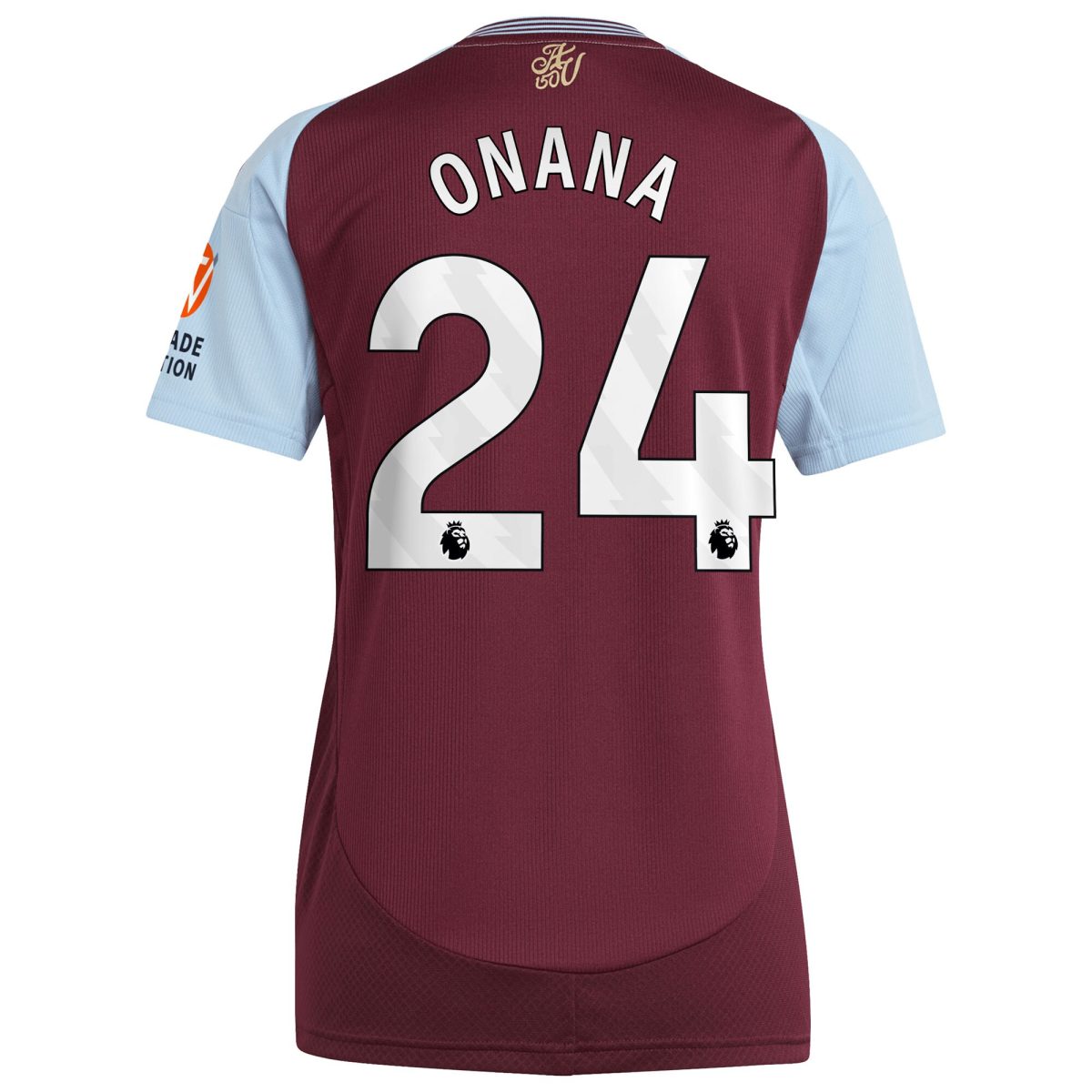 aston villa adidas home shirt 2024-25 – womens with onana 24 printing Collection | Official Aston Villa Jerseys