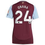 aston villa adidas home shirt 2024-25 – womens with onana 24 printing Collection | Official Aston Villa Jerseys