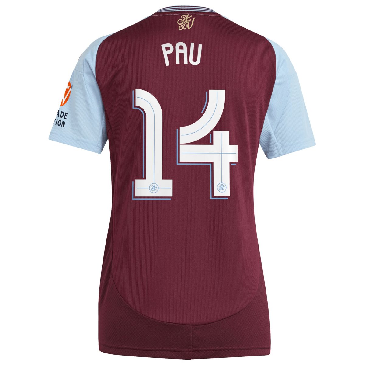 aston villa adidas home shirt 2024-25 – womens with pau 14 cup printing Collection | Official Aston Villa Jerseys