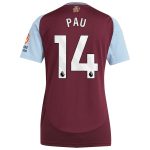 aston villa adidas home shirt 2024-25 – womens with pau 14 printing Collection | Official Aston Villa Jerseys