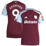 aston villa adidas home shirt 2024-25 – womens with rashford 9 printing Collection | Official Aston Villa Jerseys