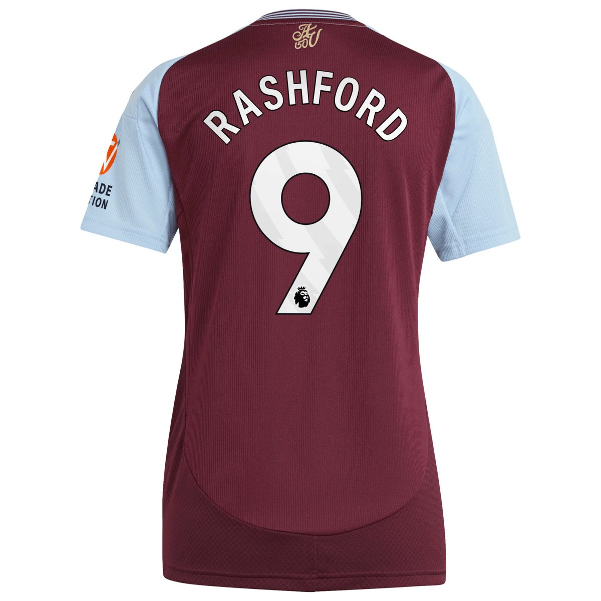 aston villa adidas home shirt 2024-25 – womens with rashford 9 printing Collection | Official Aston Villa Jerseys