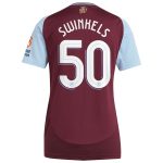 aston villa adidas home shirt 2024-25 – womens with swinkels 50 cup printing Collection | Official Aston Villa Jerseys