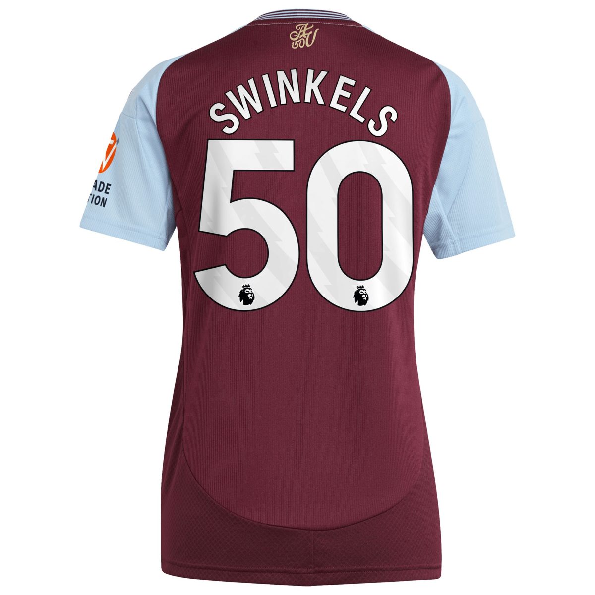 aston villa adidas home shirt 2024-25 – womens with swinkels 50 printing Collection | Official Aston Villa Jerseys