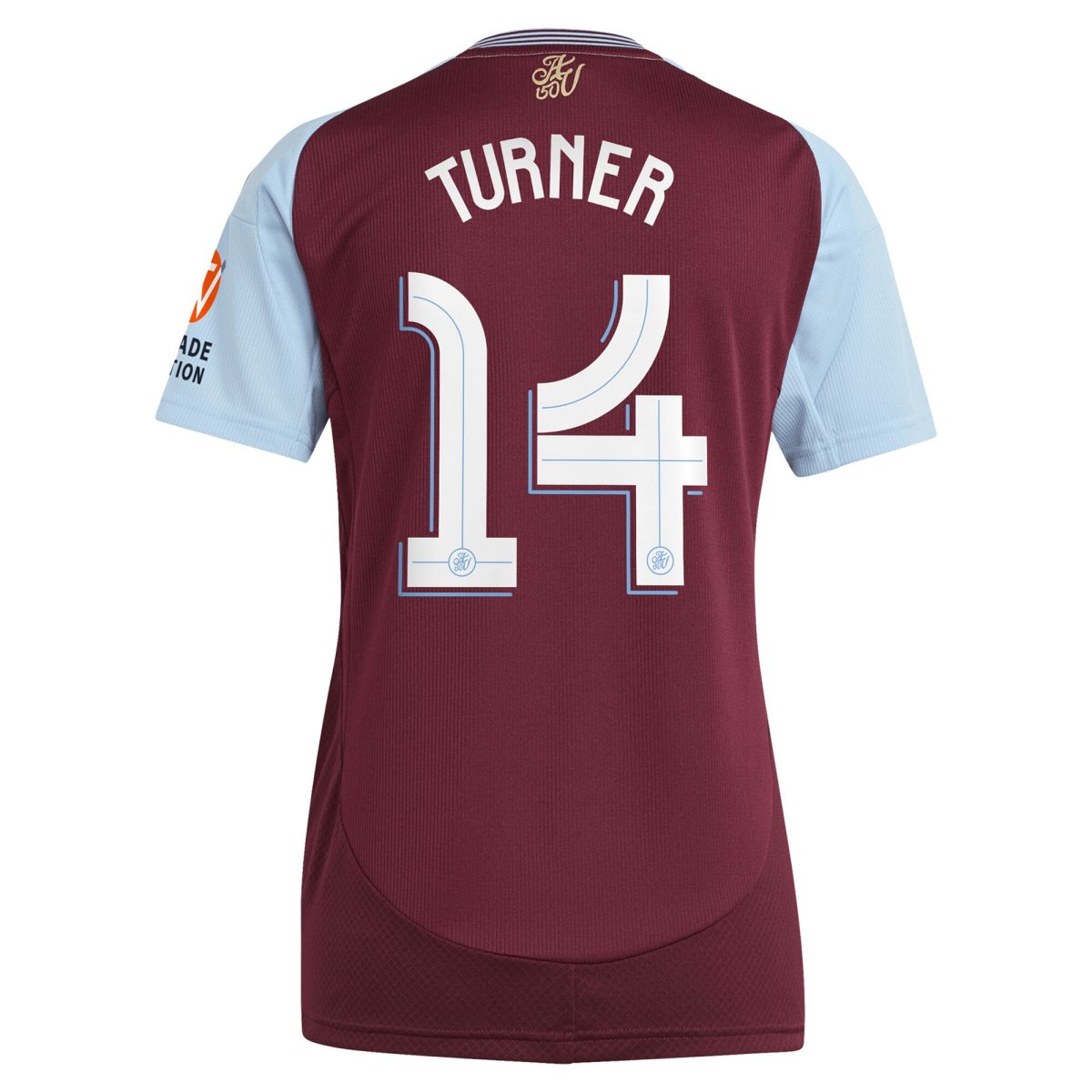 aston villa adidas home shirt 2024-25 – womens with turner 14 cup printing Collection | Official Aston Villa Jerseys