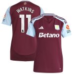 aston villa adidas home shirt 2024-25 – womens with watkins 11 printing Collection | Official Aston Villa Jerseys