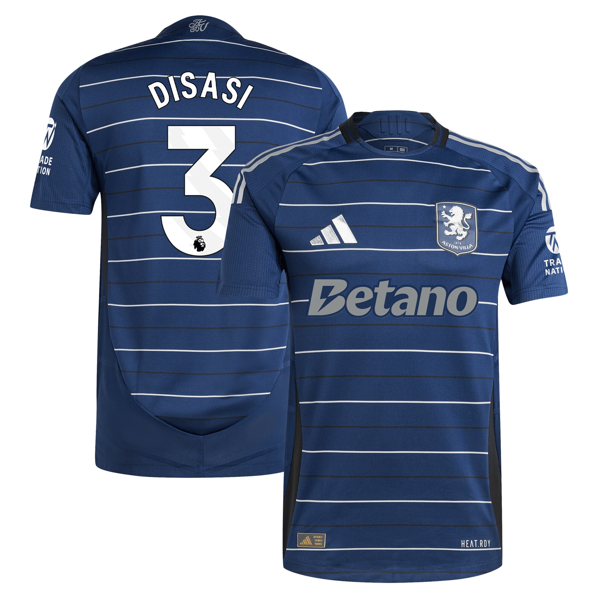 aston villa adidas third authentic shirt 2024-25 with disasi 3 printing Collection | Official Aston Villa Jerseys